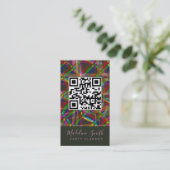 Carte De Visite Party Planner Streamers QR Code (Debout devant)