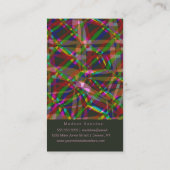 Carte De Visite Party Planner Streamers QR Code (Dos)