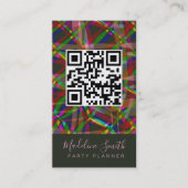 Carte De Visite Party Planner Streamers QR Code (Devant)