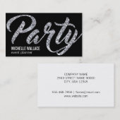 Carte De Visite Party | Script de remplissage (Devant / Derrière)