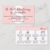 Carte De Visite Pas de mésothérapie de l'aiguille (Devant / Derrière)