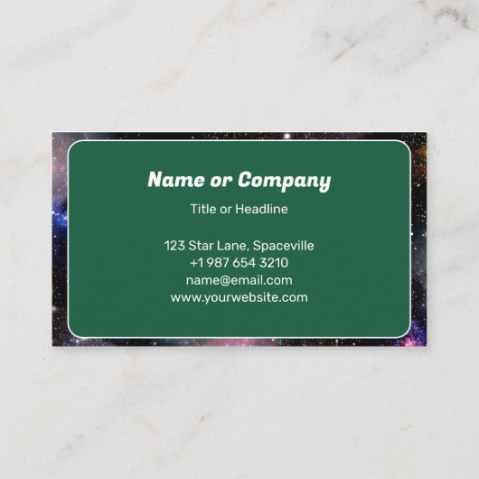 Carte De Visite Pas de planète B (Dos)