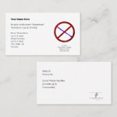 Carte De Visite Pas De Pur D'Objets En Forme D'Instrument. Clr. Je (Devant / Derrière)