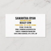 Carte De Visite Pas d'examen singe, entraîneur personnel/instructe (Dos)