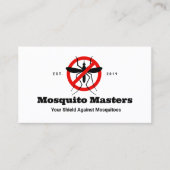 Carte De Visite Pas d'Icône de contrôle des moustiques (Devant)