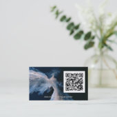 Carte De Visite Passage Céleste | Ange ailé code QR (Debout devant)