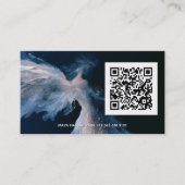 Carte De Visite Passage Céleste | Ange ailé code QR (Devant)