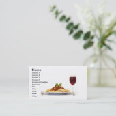 Carte de visite passé et de vin (Debout devant)