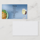 Carte de visite passé et vin (Devant / Derrière)