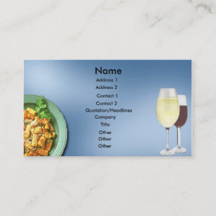 Carte de visite passé et vin