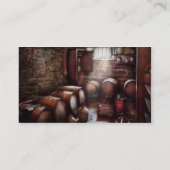 Carte De Visite Passe-temps - vin - la cave (Dos)