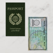 Carte De Visite passeport (Devant / Derrière)