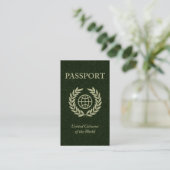 Carte De Visite passeport (Debout devant)