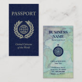 Carte De Visite passeport de marine (Devant / Derrière)