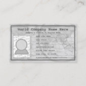 Carte De Visite passeport rose (Dos)