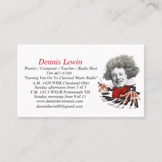 Carte De Visite Passer À La Musique Classique