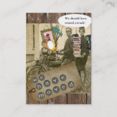 Carte De Visite Passer une bicyclette (Dos)