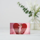 Carte De Visite Passionnée Saint Valentin fille dans un corse (Debout devant)