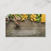 Carte De Visite Pastas sur table | Logo du chef Casquette (Dos)