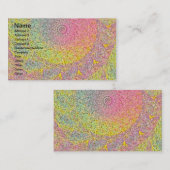 Carte De Visite Pastel Abstrait (Devant / Derrière)