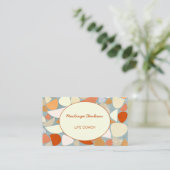 Carte De Visite Pastel Abstrait moderne (Debout devant)