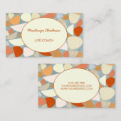 Carte De Visite Pastel Abstrait moderne (Devant / Derrière)