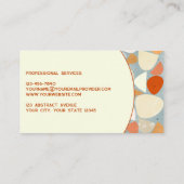 Carte De Visite Pastel Abstrait moderne (Dos)