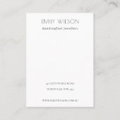 Carte De Visite Pastel Aqua Kraft Mountain Wair Clip Display (Dos)