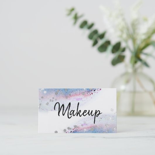 Carte De Visite ** Pastel Aquarelle Abstraite = Parties scintillan (Debout devant)