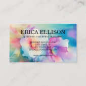 Carte De Visite Pastel Aquarelle Feminine Florale Professionnelle (Devant)