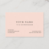 Carte De Visite Pastel Aquarelle Sirène Motif avec nom (Dos)