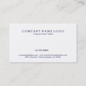 Carte De Visite Pastel Aquarelles Feuilles & Berries Motif (Dos)