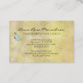 Carte De Visite *~* Pastel Bleu Parties scintillant Imaginaire Pap (Dos)