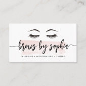 Carte De Visite Pastel Blush Aquarelle Services de courge (Devant)