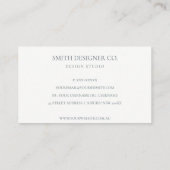 Carte De Visite Pastel Blush doux Rose Or Agate Marbre Texture (Dos)