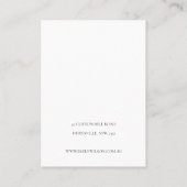 Carte De Visite Pastel Blush Kraft Mountain Wave Earring Collier (Dos)