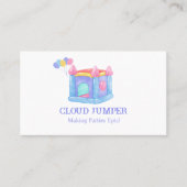 Carte De Visite Pastel Bounce House Rentals Code QR (Devant)