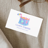 Carte De Visite Pastel Bounce House Rentals Code QR