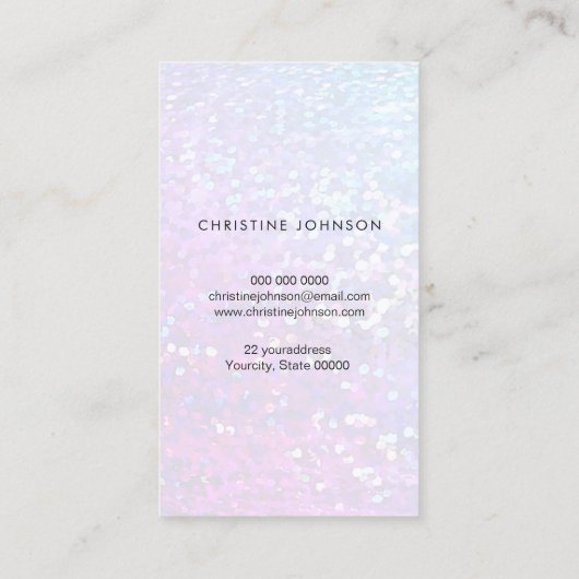 Carte De Visite pastel coloré à l'ananas (Dos)