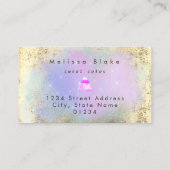 Carte De Visite pastel colors cake logo (Dos)