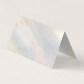 Carte De Visite Pastel couleurs brushstrokies arrière - plan (Dos)