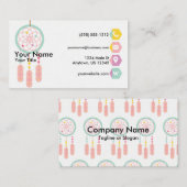 Carte De Visite Pastel de Dreamcatcher (Devant / Derrière)