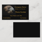 Carte De Visite pastel de faucon de Rouge-queue (Devant / Derrière)