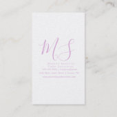 Carte de visite Pastel de la boulangerie (Dos)