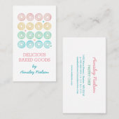 Carte De Visite Pastel Donuts | Boulangerie (Devant / Derrière)
