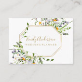 Carte De Visite Pastel fleur sauvage Elegant hello card  (Devant)