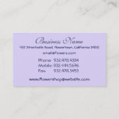 Carte De Visite Pastel Floral Violet (Dos)