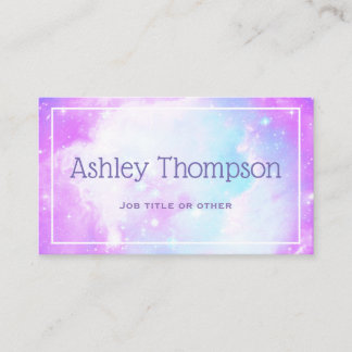 Carte De Visite Pastel Galaxy Nebula