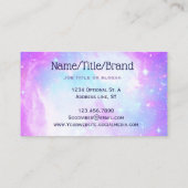 Carte De Visite Pastel Galaxy Nebula (Dos)