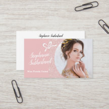 Carte de visite Pastel Glitter Pageant